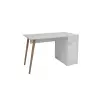 Noya Wooden Leg Desk - White