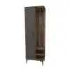 Leena Coat Stand - Light Walnut & Anthracite