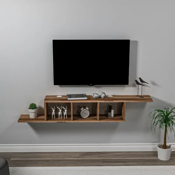 Harris TV Stand - Light Walnut