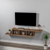 Harris TV Stand - Light Walnut