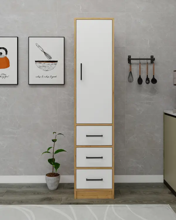 Modera Multi-Purpose Cabinet - Sapphire Oak & White