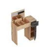 Agnes Makeup Vanity Table with Mirror - Atlantic Pine & Anthracite