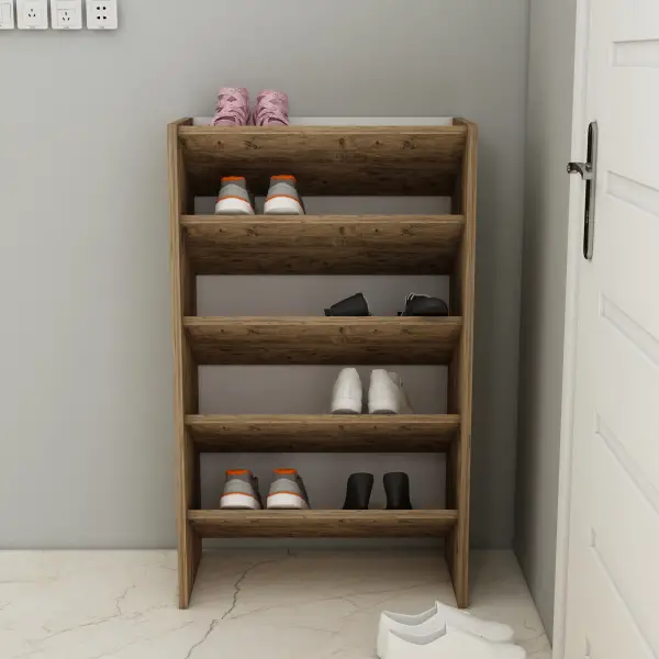 Elarco 4 Tier Shoe Storage Shelf - Atlantic Pine
