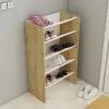 Elarco 4 Tier Shoe Storage Shelf - Sapphire Oak & White