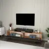 Gaia TV Stand - Atlantic Pine & Anthracite