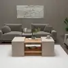Irene Coffee Table - Atlantic Pine & Beige