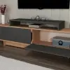 Gaia TV Stand - Atlantic Pine & Anthracite