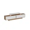 Gaia TV Stand - Atlantic Pine & White