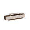 Gaia TV Stand - Light Walnut & Beige