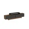 Gaia TV Stand - Light Walnut & Anthracite