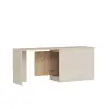 Viola Desk - Atlantic Pine & Beige