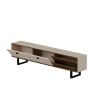 Mosso TV Stand and Media Console - Light Walnut & Beige