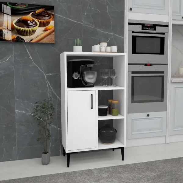 Seyan Multi-Purpose Kitchen Cabinet - White