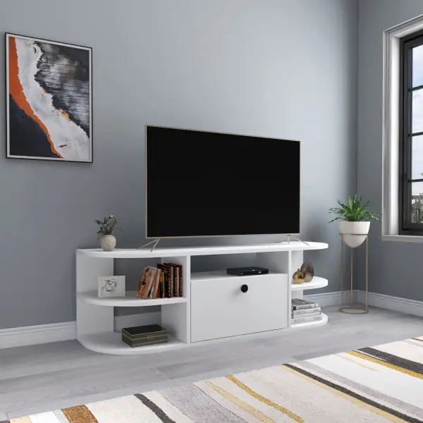 Tresa TV Stand - White