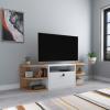 Tresa TV Stand - Atlantic Pine & White