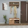 Aurora Coat Rack - Atlantic Pine & Beige