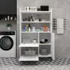 Caleb Multi-Purpose Bathroom Cabinet - White