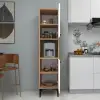 Dale Multi-Purpose Kitchen Cabinet - Atlantic Pine & White