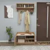 Aurora Coat Rack - Atlantic Pine & Beige