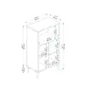 Seyan Multi-Purpose Kitchen Cabinet - White