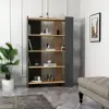 Viper Bookcase - Sapphire Oak & Anthracite