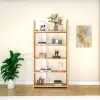 Mindy Bookcase - Sapphire Oak & White