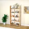 Mindy Bookcase - Sapphire Oak & White