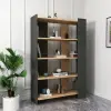Viper Bookcase - Sapphire Oak & Anthracite