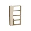 Clara Bookcase - Light Walnut & Beige