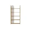 Mindy Bookcase - Sapphire Oak & White