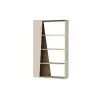 Clara Bookcase - Light Walnut & Beige