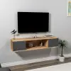 Alfie TV Stand - Atlantic Pine & Anthracite