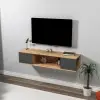 Alfie TV Stand - Atlantic Pine & Anthracite