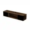 Alfie TV Stand - Light Walnut & Black
